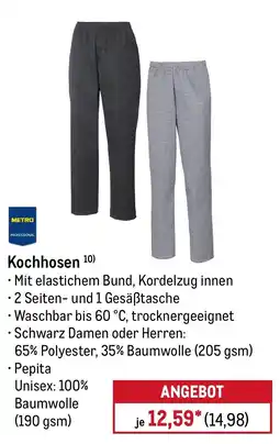 METRO Kochhosen METRO PROFESSIONAL Angebot
