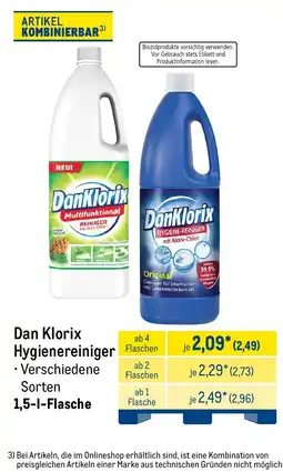METRO Dan Klorix Hygienereiniger Angebot