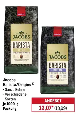 METRO Jacobs Barista/Origins Angebot