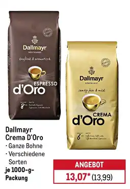 METRO Dallmayr Crema D'Oro Angebot