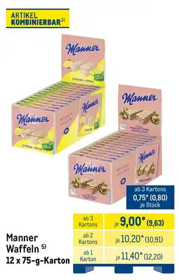 METRO Manner Waffeln Angebot
