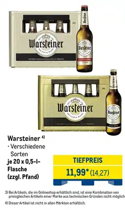 METRO Warsteiner Angebot