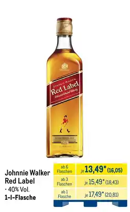 METRO Johnnie Walker Red Label Angebot