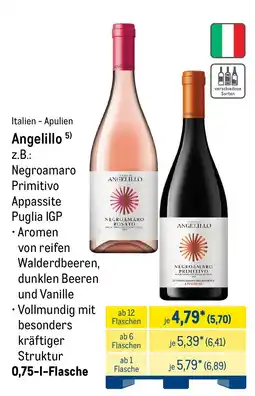 METRO Angelillo Negroamaro Rosato Angebot
