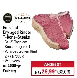 METRO Emsrind Dry aged Rinder T-Bone-Steaks Angebot