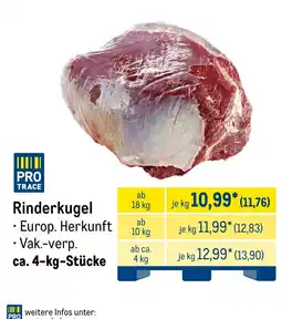 METRO PRO TRACE Rinderkugel Angebot