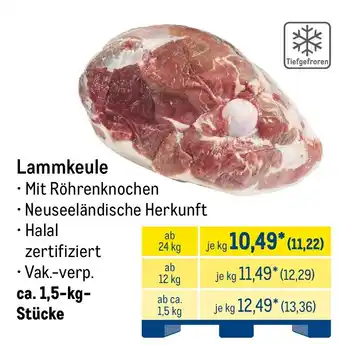 METRO Lammkeule Angebot