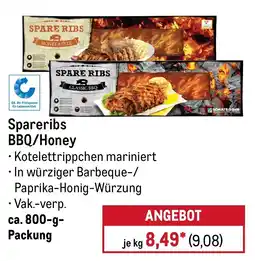 METRO Spareribs BBQ/Honey Angebot