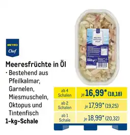 METRO METRO Chef Meeresfrüchte in Öl Angebot