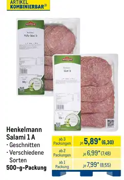 METRO Henkelmann Salami 1A Angebot