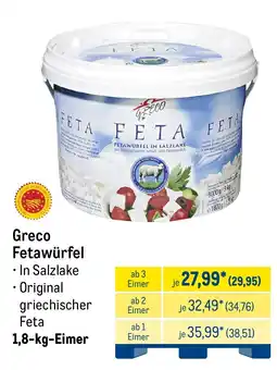 METRO Greco Fetawürfel Angebot