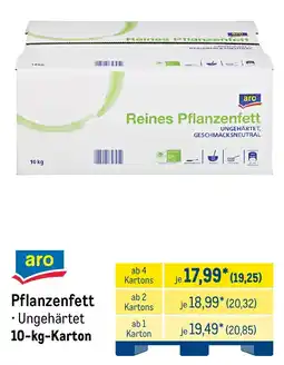 METRO aro Pflanzenfett Angebot