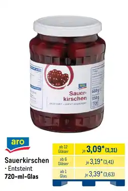 METRO aro Sauerkirschen Angebot
