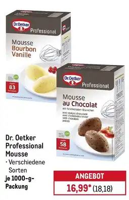 METRO Dr. Oetker Professional Mousse Angebot