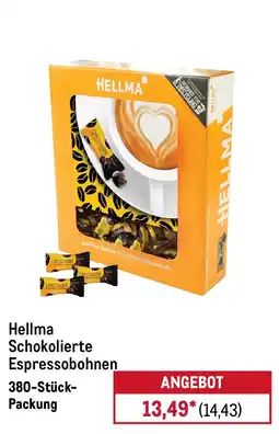 METRO Hellma Schokolierte Espressobohnen Angebot