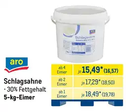 METRO aro Schlagsahne Angebot