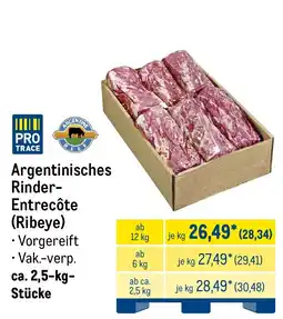 METRO PRO TRACE Argentinisches Rinder-Entrecôte (Ribeye) Angebot