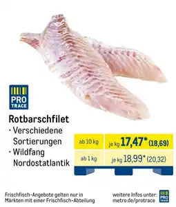 METRO Rotbarschfilet PRO TRACE Angebot