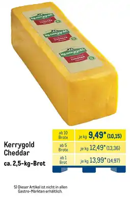 METRO Kerrygold Cheddar Angebot
