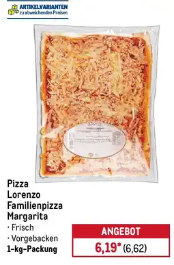 METRO Pizza Lorenzo Familienpizza Margarita Angebot