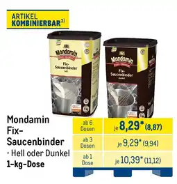 METRO Mondamin Fix-Saucenbinder Angebot