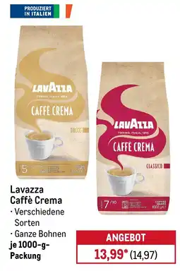 METRO Lavazza Caffè Crema Angebot