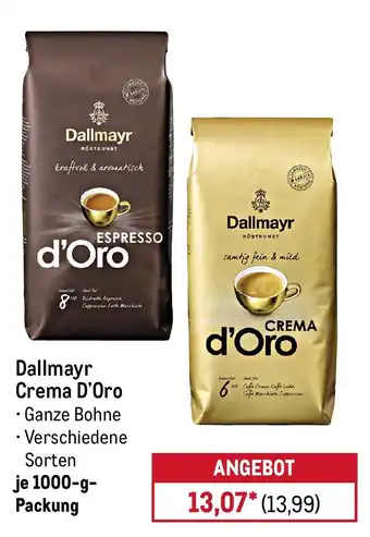 METRO Dallmayr Crema D'Oro Angebot