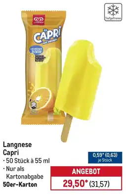 METRO Langnese Capri Angebot