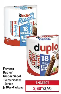 METRO Ferrero Duplo/Kinderriegel Angebot