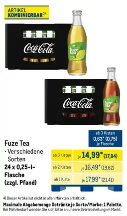 METRO Fuze Tea Angebot