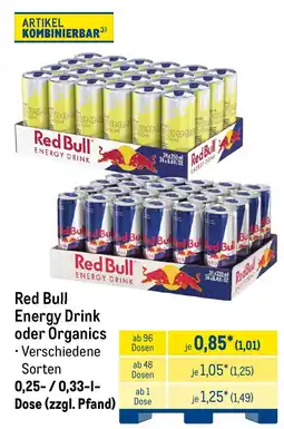 METRO Red Bull Energy Drink Angebot