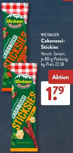 Aldi Süd WIESBAUER Cabanossi Stickies Angebot