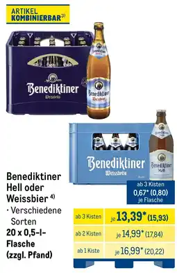 METRO Benediktiner Weissbier Angebot