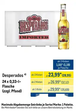 METRO Desperados Angebot