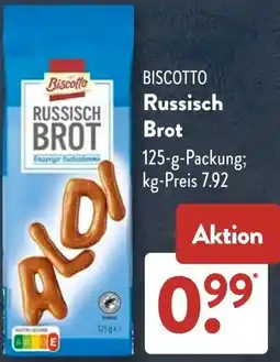 Aldi Süd BISCOTTO Russisch Brot Angebot
