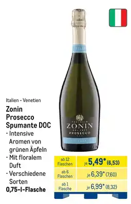 METRO Zonin Prosecco Spumante DOC Angebot