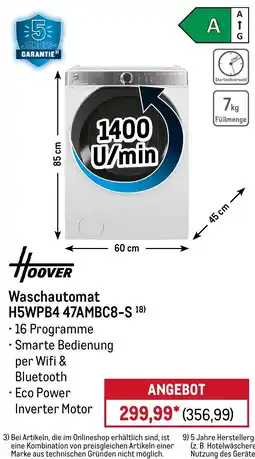 METRO Waschautomat H5WPB4 47AMBC8-S Angebot