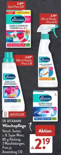 Aldi Süd DR. BECKMANN Wäschepflege Angebot