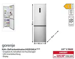METRO gorenje Kühl-/Gefrierkombination N 619 EAXL4 Angebot