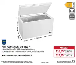METRO Kühl-/Gefriertruhe GHF 2300 Angebot