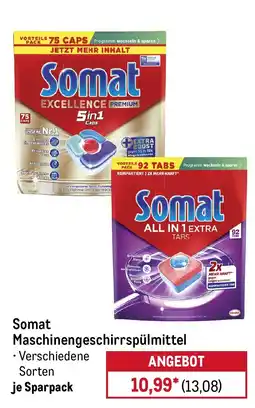 METRO Somat Maschinengeschirrspülmittel Angebot