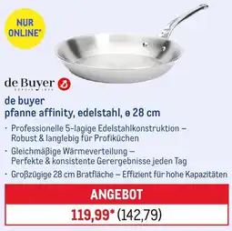 METRO de Buyer pfanne affinity, edelstahl, ø 28 cm Angebot