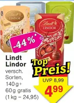 Wiglo Wunderland Lindt Lindor Angebot