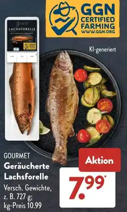 Aldi Süd GOURMET Geräucherte Lachsforelle Angebot