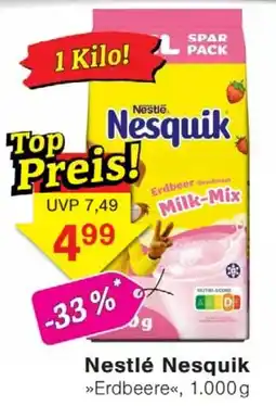 Wiglo Wunderland Nestlé Nesquik Erdbeere Angebot