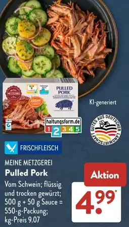 Aldi Süd MEINE METZGEREI Pulled Pork Angebot