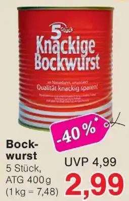 Wiglo Wunderland Knackige Bockwurst Angebot