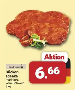 Famila Nord West Goldmarie Rückensteaks mariniert, vom Schwein Angebot