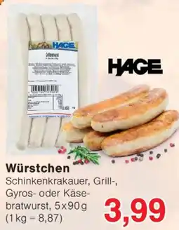 Wiglo Wunderland HAGE Würstchen Angebot