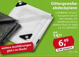 Sonderpreis Baumarkt Gittergewebeabdeckplane Angebot